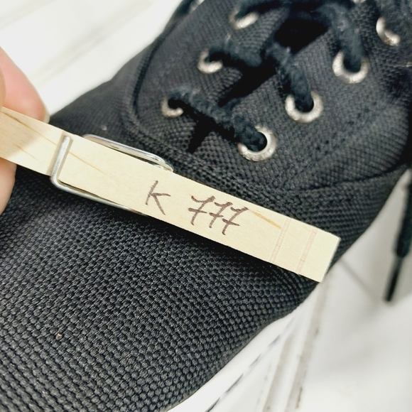 Sperry Top Sider Black Canvas Lace Up Sneakers K777 - Picture 9 of 9